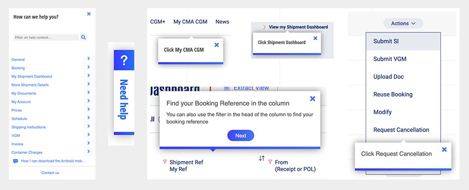 UX/UI разбор личных кабинетов транспортных компаний. CMA CGM