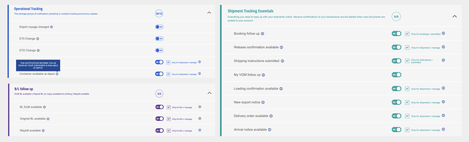 UX/UI разбор личных кабинетов транспортных компаний. CMA CGM