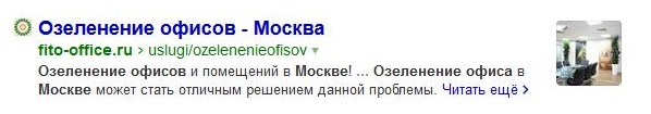 Пример сниппета без микроразметки